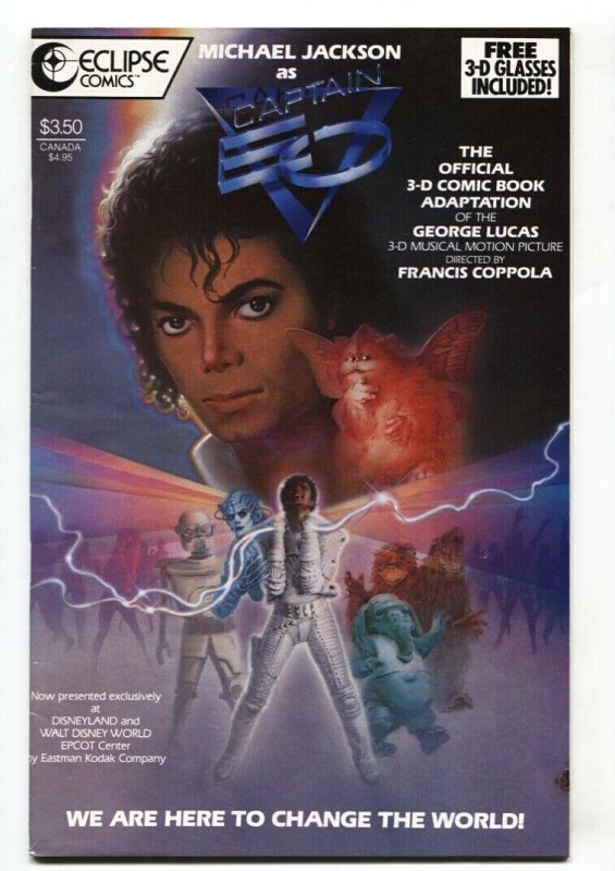 Captain EO 3-D #18 1987 Eclipse Michael Jackson comic book