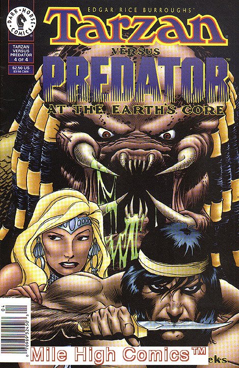 TARZAN VS. PREDATOR: AT THE EARTH'S CORE (1996 Series) #4 NEWSSTAND Very Good