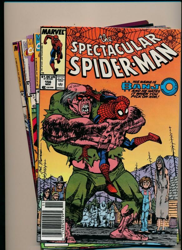 Marvel LOT of 6-SPECTACULAR SPIDER-MAN #156,167,172,180,186,& 228 F/VF (PJ121)