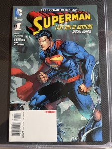 SUPERMAN DC COMICS LAST SON OF KRYPTON SPECIAL EDITION FREE COMIC BOOK DAY 2013