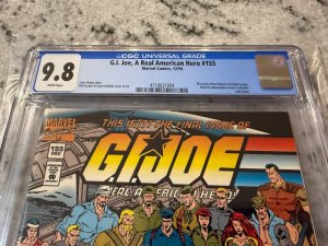 G.I. Joe # 155 CGC Graded 9.8 Marvel Comic Book 1994 Last Issue Snake Eyes JH29
