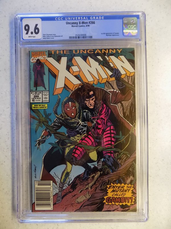 UNCANNY X-MEN # 266 MARVEL 1ST GAMBIT MUTANTS CGC 9.6