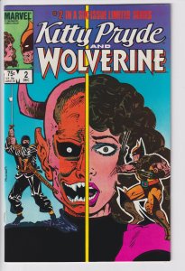 KITTY PRYDE AND WOLVERINE #2 (Dec 1984) NM- 9.2, white!