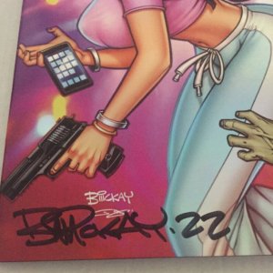 2022 Wondercon  Kim the Delusional Virgin Holofoil & Risque Variants Signed