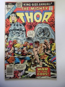 Thor Annual #5 (1976) GD Condition 1/2 missing corner piece
