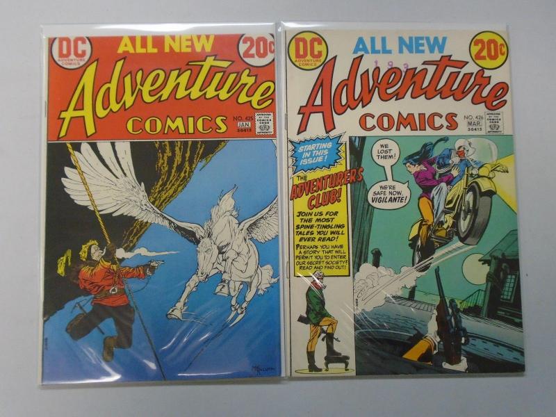 Adventure Comics comic run 4 different books average 5.0 (years vary)