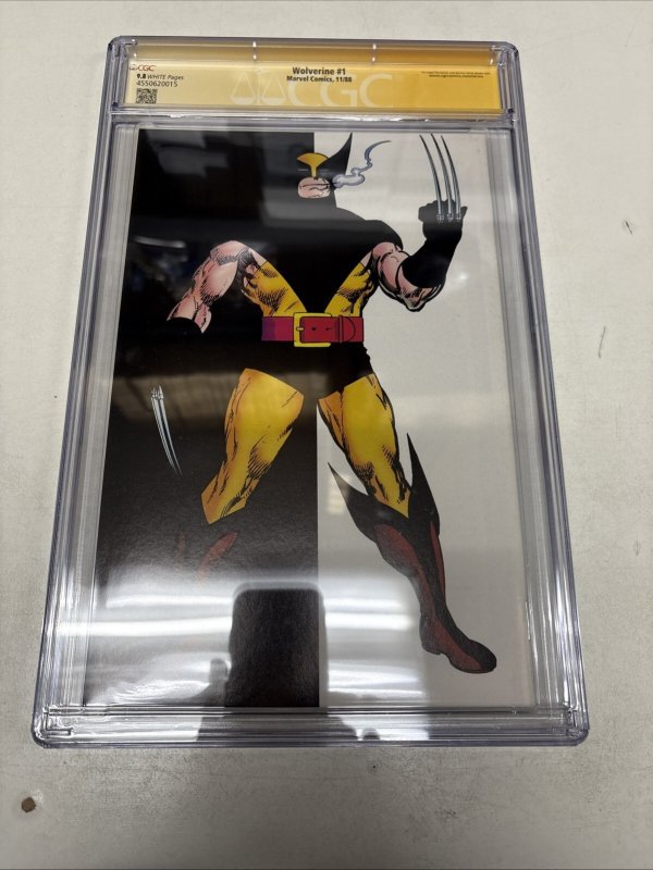 Wolverine (1988) # 1 (CGC 9.8 SS) Signed Chris Claremont * Marvel Comics