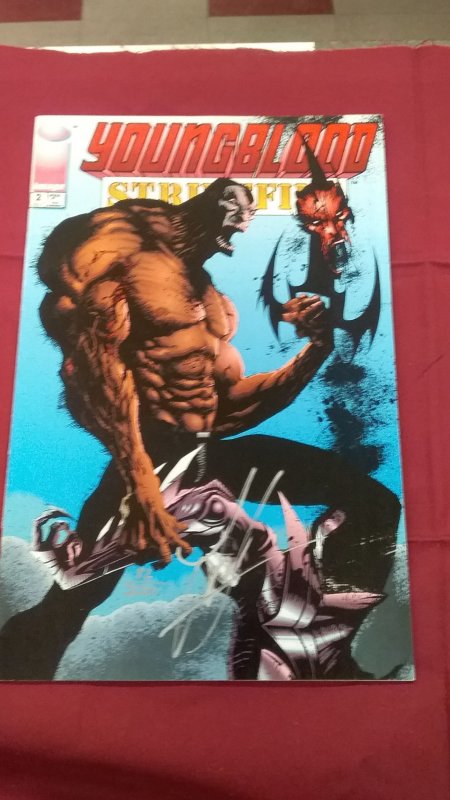 1993 Youngblood Strikefile 1-2-3 signed with Certificate