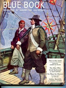 PULP:  BLUE BOOK PULP-JANUARY 1946-VG-COVER ART BY STOOPS-BURGESS-TARKINGTON VG