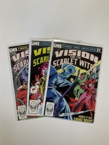 Vision And Scarlet Witch 1 2 3 Lot Run Set Near Mint Nm Marvel 