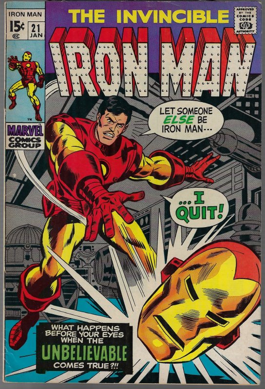 Iron Man #21 (Marvel, 1970) F/VF