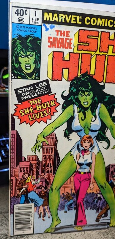 Savage She-Hulk #1 Newsstand Variant Marvel 1980-Combine Ship