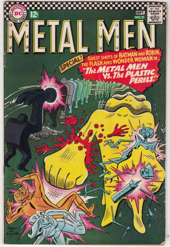 Metal Men #21 (Sep-66) VG/FN+ Mid-Grade Metal Men (Led, Tina, Tin, Gold, Merc...