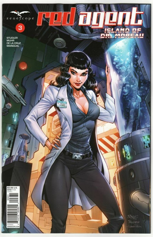 Red Agent Island Of Dr Moreau #3 Cvr C Royle (Zenescope, 2020) NM