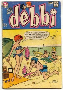 Date With Debbi #11 1970- Beach bikini cover G