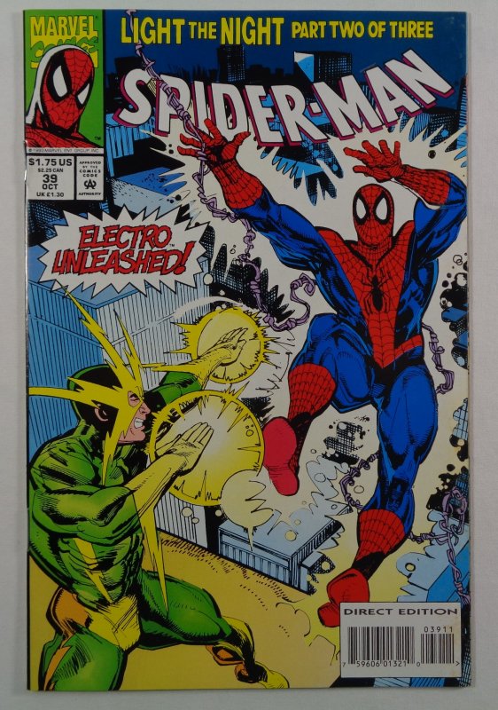 Spider-man 39 Spider-man Vs Electro marvel Comic Book 