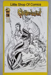 Shahrazad #5 J. Scott Campbell Black and White 1:25 Variant Big Dog Ink