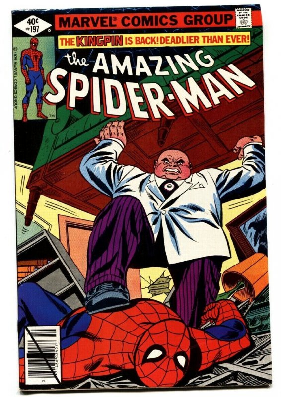 AMAZING SPIDER-MAN #197-comic book 1979-KINGPIN-MARVEL