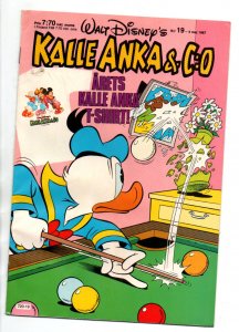 Walt Disneys Kalle Anka & C:O #19 - Swedish Language - Mickey Mouse -1987- FN/VF