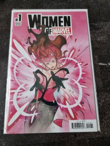 Women of Marvel #1 2021 Peach Momoko Scarlet Witch variant cover NM