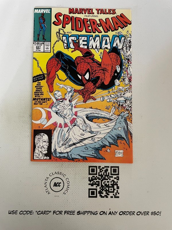 Marvel Tales Feat. Spider-Man & Iceman #227 NM Comic Book Todd McFarlane 13 J214