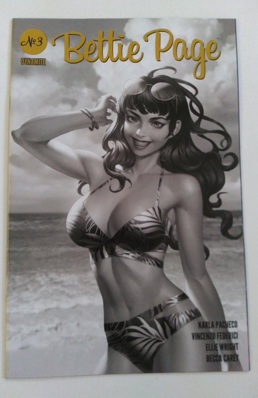 Bettie Page #3 Jung-Geun Yoon B & W Limited 1 for 25 Retailer Incentive Variant