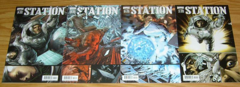 Station #1-4 VF/NM complete series - outer space astronaut thriller 2 3 set