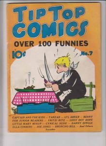 Tip Top Comics #7 VG november 1936 - tarzan - al capp's li'l abner - fritzi ritz