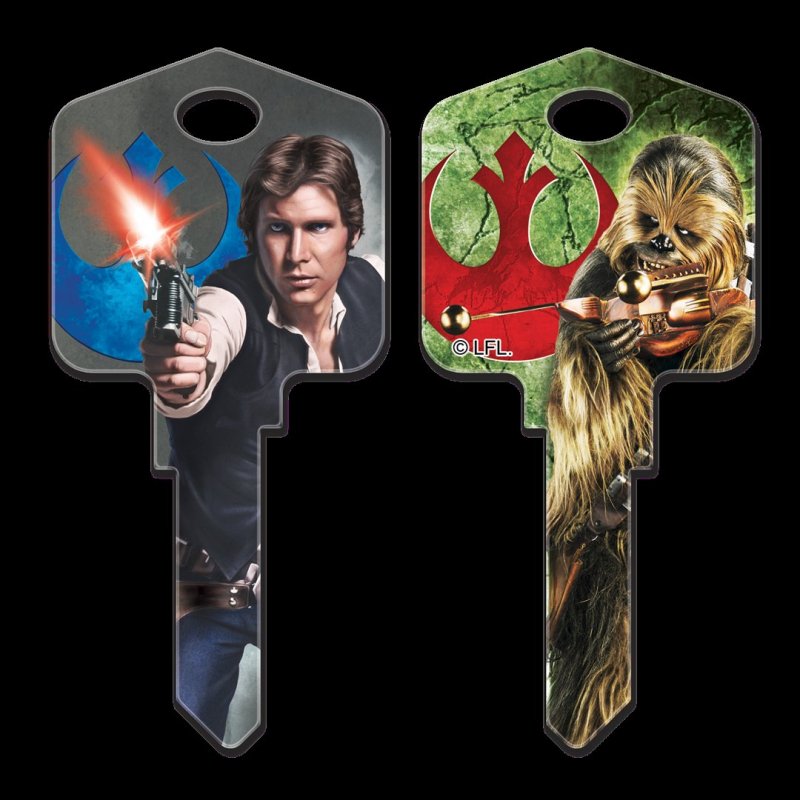 Star Wars Key Blanks Schalge SC1, Han Solo & Chewbacca