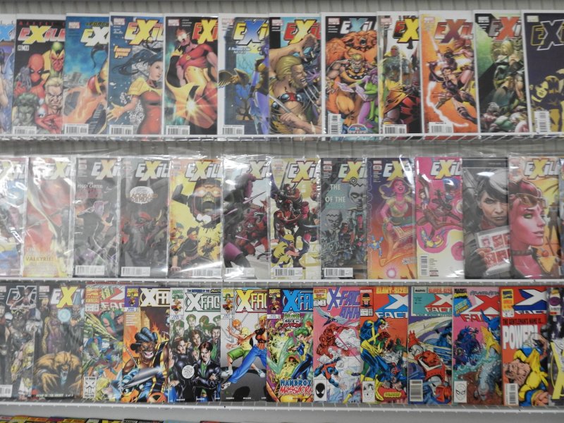 Huge Lot 170+ Comics W/Exiles, New Exiles, X-Factor+ Avg VF+ Condition!!