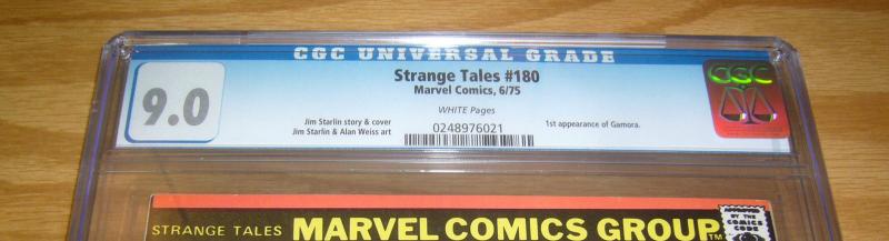 Strange Tales #180 CGC 9.0 adam warlock - 1st gamora (guardians of the galaxy)