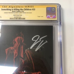 Something Is Killing The Children (2023) #33 (CGC 9.8) Signed Dell'edera *Tynion