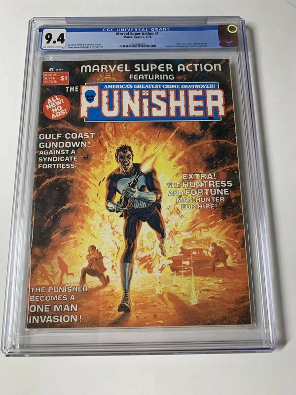 Marvel Super Action 1 Cgc 9.4 Ow/w Pages (copy B) Punisher Story