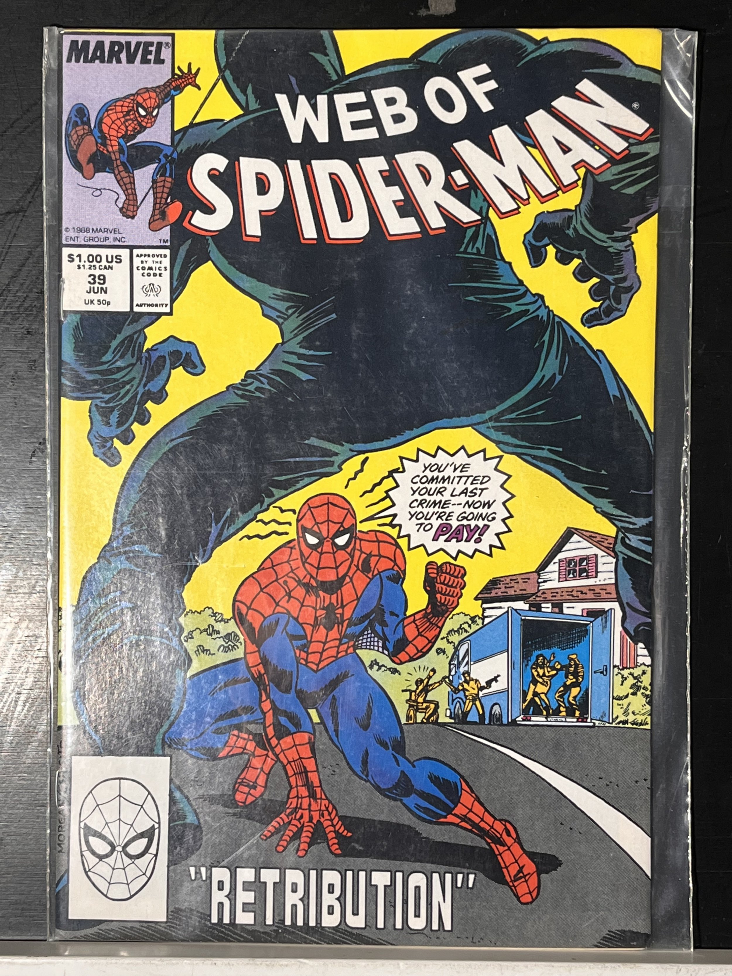 Web of Spider-Man #39 Direct Edition (1988)  Comic Books - Copper Age,  Marvel, Spider-Man, Superhero / HipComic