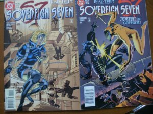 6 Near-Mint DC SOVEREIGN SEVEN (S7) #7 8 9 10 11 12 (1996) Claremont Turner Ivy