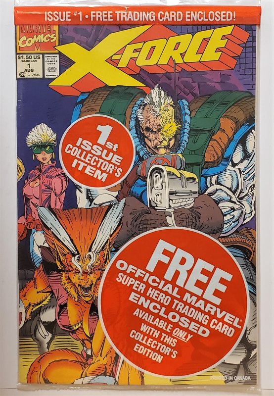 X-Force #1 With Cable card (Aug 1991, Marvel) VF/NM