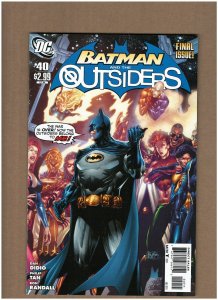 Batman and the Outsiders #40 DC Comics 2011 Final Issue NM- 9.2