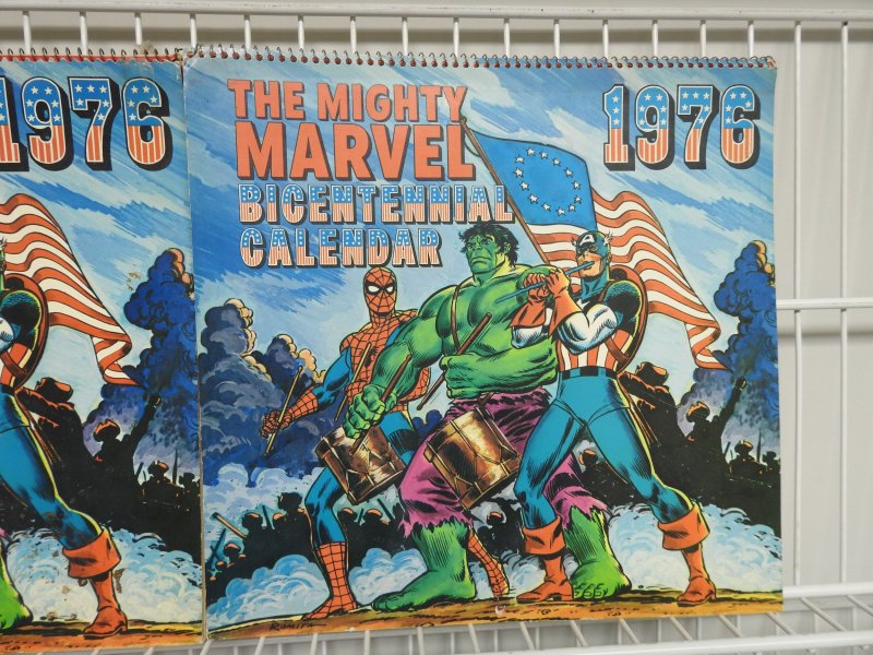 Lot of 8 Marvel Calendars!!!! 1975-1979 with duplicates!!!