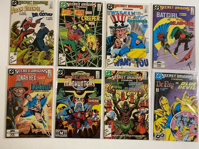 Secret Origins lot #1-50 + Specials 2nd Series DC 43 pieces 8.0 VF (1986-'90)