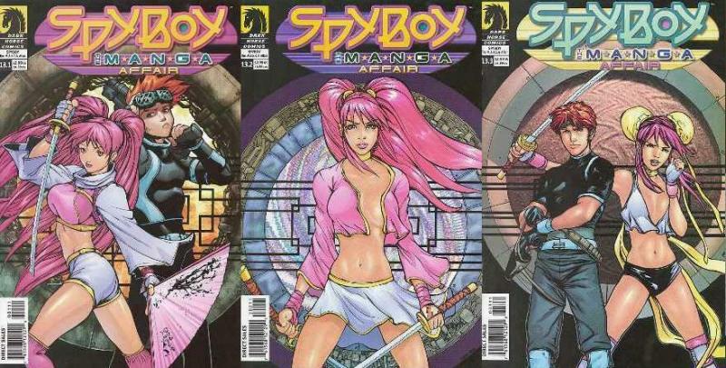 SPYBOY MANGA AFFAIR (2003 DH) 1-3  Peter David & Mhan