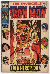 Iron Man #18 ORIGINAL Vintage 1969 Marvel Comics