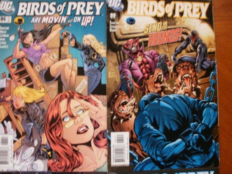 4 DC Comic BIRDS OF PREY #86 Wakeful Time #89 Hounds #93 Spirit Away #94 Progeny