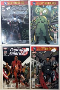 Captain America: Steve Rogers Lot 4 #16, 17, Wilson 21, 22 2017 Marvel Comics