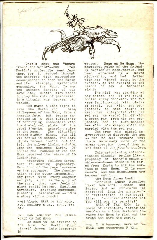 Oak Leaves #6 1971-pulp reprint-Maza Of The Moon-Otis Adelbert Kline-VG/FN