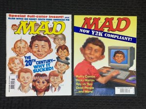 2000 MAD MAGAZINE #387 & 388 FN+/FVF Alfred E Neuman / Color Insert LOT of 2