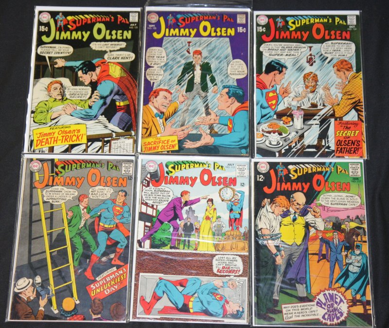 VINTAGE DC MID GRADE SILVER SUPERMAN'S PAL JIMMY OLSEN COMIC LOT 24pc 5.0-7.0