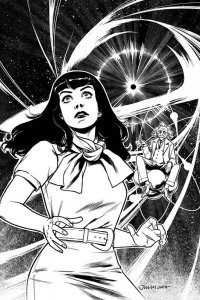 BETTIE PAGE UNBOUND (2019 DYNAMITE) #5 VARIANT 1:7 OHTA B&W VIRGIN PRESALE-10/16