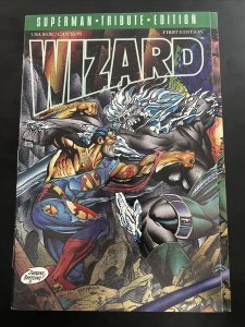 Wizard Magazine Superman Tribute Edition #1 in NM + condition; No Card.