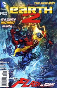 Earth 2 #2 VF/NM ; DC | New 52 the Flash 1st Print