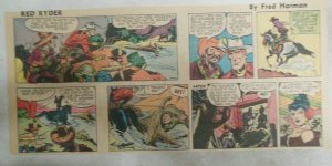 Red Ryder Sunday Page by Fred Harman from 4/13/1952 Third Page Size! Western